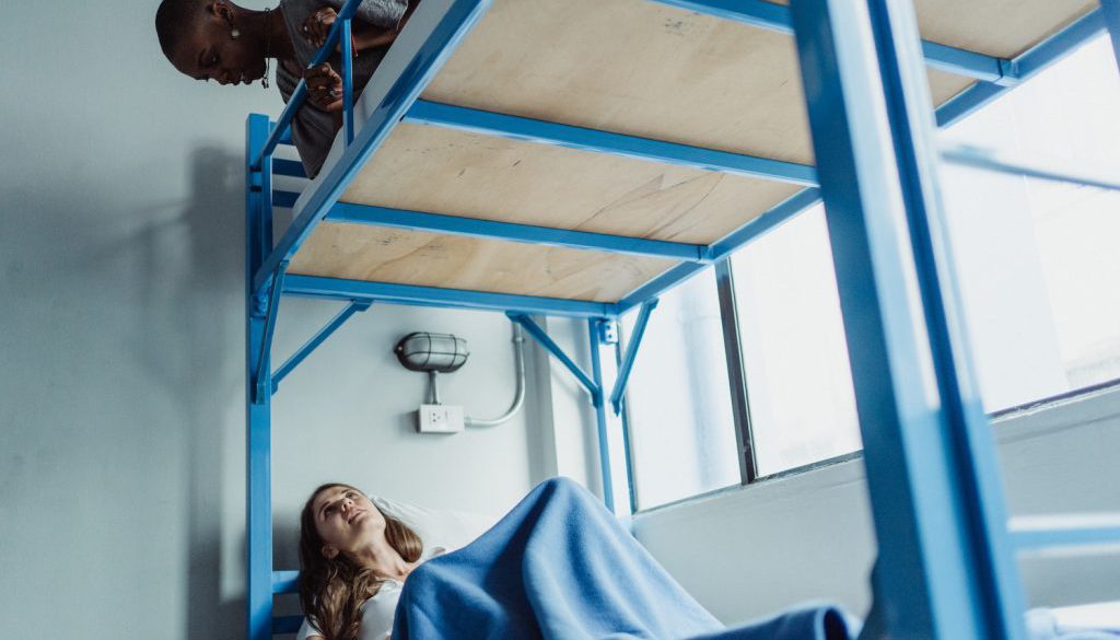 Create a magical sleeping space with custom built-in bunk beds